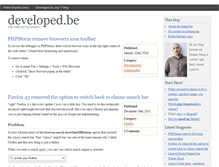 Tablet Screenshot of developed.be